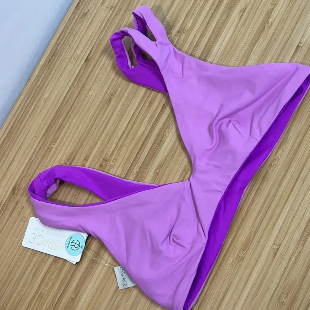 NWT L Space S‎ One Wave Reversible Top Pitaya Purple LS0WT20 Bikini Top